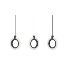 AFX Lighting, Inc. HLOP08LAJUDBKLNR3 - Halo 3 Light Linear Pendant, 120V, 54W, 5 CCT, BK
