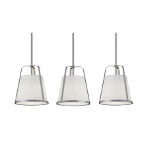 AFX Lighting, Inc. LIZP10MBSNLNR3 - Lizzette 3 Light Linear Pendant, 60W, SN