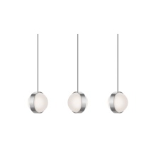AFX Lighting, Inc. VRNP09LAJUDSNLNR3 - Verona 3 Light Linear Pendant, 120V, 45W, 5 CCT, SN