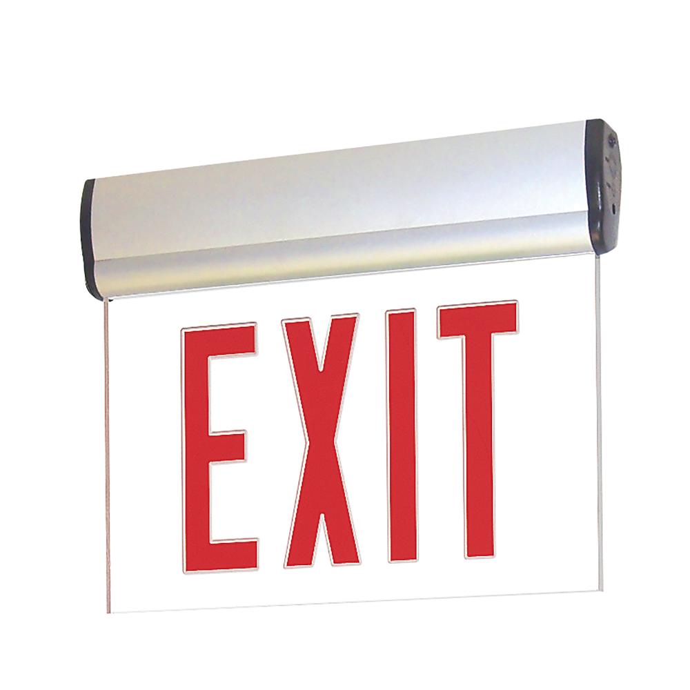 EXIT ADJ 2C 1F RED/CLR ALUM
