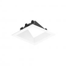 Nora NAPF-3SWWMPW - 3" Apollo Square Flanged Wall Wash Trim, Matte Powder White Finish