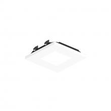 Nora NAPT-3SPHMPW - 3" Apollo Square Flangeless Pinhole Trim, Matte Powder White Finish