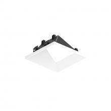 Nora NAPT-3SWWMPW - 3" Apollo Square Flangeless Wall Wash Trim, Matte Powder White Finish