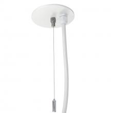 Nora NLINSW-PCCW/6W-20 - 20' Pendant & Power Mounting Kit for EM Wired NLINSW Series, White