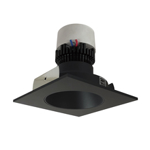 Nora NPR-4SNDC30XBB - 4" Pearl LED Square Retrofit Reflector with Round Aperture, 1000lm / 12W, 3000K, Black Reflector