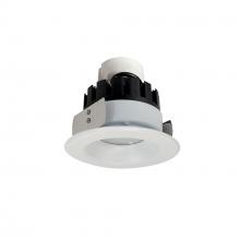 Nora NRMC3-41L130FMPW - 4" Marquise III Retrofit, Matte Powder White Reflector/Matte Powder White Flange, 120V input;