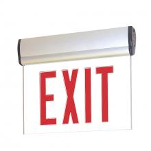 Nora NX-811-LEDRCA - EXIT ADJ 2C 1F RED/CLR ALUM