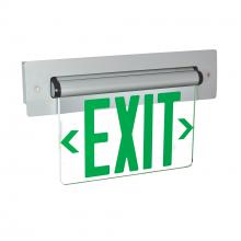 Nora NX-814-LEDGCA - EXIT REC ADJ 2C 1F GRN/CLR ALU