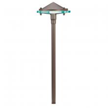 Kichler 15317AZT - Glass & Metal 12V Path Light Textured Architectural Bronze