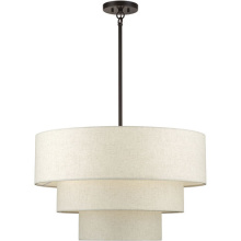 Livex Lighting 41936-92 - 5 Light English Bronze Medium Pendant Chandelier