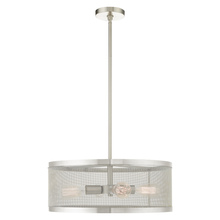 Livex Lighting 46214-91 - 4 Lt Brushed Nickel Chandelier