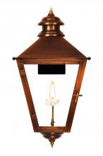 The Coppersmith AS42G - The CopperSmith Adam Street 23" Tall Copper Gas Wall Mount Outdoor Light Lantern Sconce