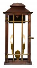 The Coppersmith BL18E - The CopperSmith Badlands 18" Tall Copper Electric Wall Mount Outdoor Light Lantern Sconce