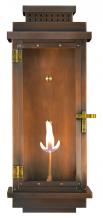 The Coppersmith FCO31G - The CopperSmith Contempo Flush 31" Tall Copper Gas Wall Mount Outdoor Light Lantern Sconce