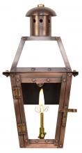 The Coppersmith GT15G - The CopperSmith Georgetown 16" Tall Copper Gas Wall Mount Outdoor Light Lantern Sconce