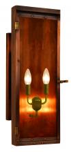 The Coppersmith LU22E - The CopperSmith Luna 22" Tall Copper Electric Wall Mount Outdoor Light Lantern Sconce