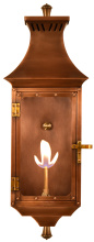 The Coppersmith PC22G - The CopperSmith Biltmore Collection Pinnacle 23" Tall Copper Gas Wall Mount Outdoor Light Lanter