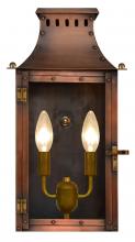 The Coppersmith YK19E - The CopperSmith Yorktown 19" Tall Copper Electric Wall Mount Outdoor Light Lantern Sconce
