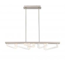 Lib & Co. US 12178-041 - Arezzo, Small Linear LED Chandelier, Painted Brushed Champagne