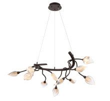 Lib & Co. US 12306-043 - Modena 12 Light Round LED Chandelier Black With Gold Accent