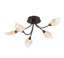 Lib & Co. US 12309-043 - Modena,5 Light LED Ceiling Mount Black With Gold Accent