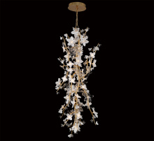 Lib & Co. US 12334-028 - Fiori 65 Light LED Grand Chandelier Gold Leaf