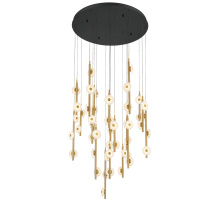 Lib & Co. US 12362-02 - Etna 47 Light Round LED Chandelier Matte Black