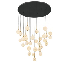 Lib & Co. US 12374-02 - Corfu 31 Light Round LED Chandelier Matte Black