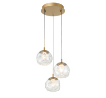 Lib & Co. US 12439-030 - Camerino 3 Light Round LED Pendant Painted Antique Brass