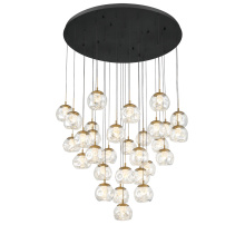 Lib & Co. US 12443-02 - Camerino 31 Light Round LED Chandelier Matte Black