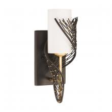 Varaluz 240K01RMBFG - Flow 1 Light Right Sconce - Matte Black/French Gold