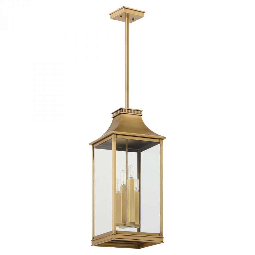 Salem 4 Light Pendant Heritage Brass