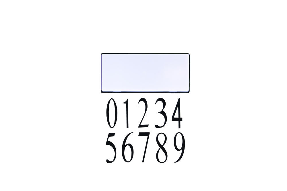 LED Illuminated Address Plaque in Flat Black (Numbers Sold Separately)