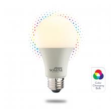 Bulbrite 195125 - 195125 SMART LED WIFI BULB 9W A19 90CRI WHITE LIGHT PLUS MULTI-COLOR 60W EQUIVALENT 1PK