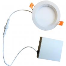 Bulbrite 773241 - 773241 9W LED 4" RECESSED DOWNLIGHT W/ METAL JBOX & BAFFLE WHITE ROUND DIMMABLE 90CRI 3000K 120V
