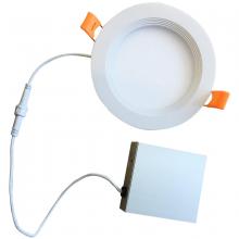 Bulbrite 773260 - 773260 14W LED 6" RECESSED DOWNLIGHT W/ METAL JBOX & BAFFLE WHITE ROUND DIMMABLE 90CRI 2700K 120