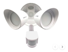 Bulbrite 773702 - 773702 24W SECURITY LIGHT W MOTION SENSOR 4000K ALUMINUM WHITE