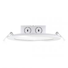 Bulbrite 773125 - 773125 11.6W LED 6" FLAT DOWNLIGHT W/ JBOX WHITE ROUND DIMMABLE 2700K 120V