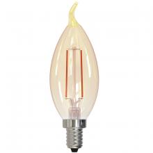 Bulbrite 776903 - 776903 2.5W LED CA10 2100K FILAMENT NOSTALGIC E12 FULLY COMPATIBLE DIMMING