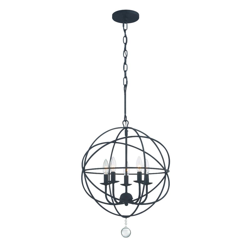 Solaris 17'' Black Chandelier