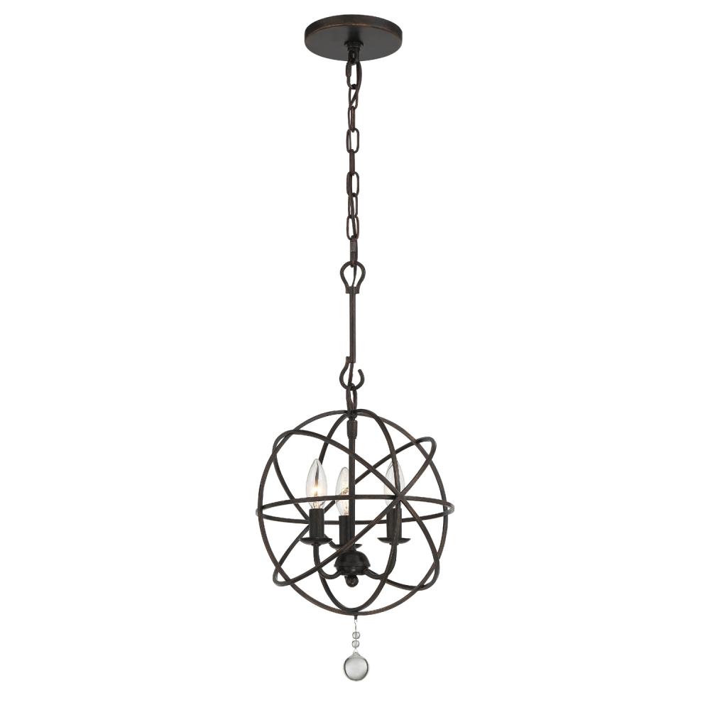 Solaris 12.5'' English Bronze Chandelier