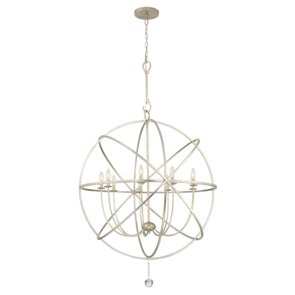 Solaris 40'' Olde Silver Chandelier