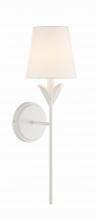 Crystorama 531-MT - Broche 6'' Matte White Sconce