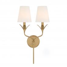Crystorama 562-GA - Broche 12'' Antique Gold Sconce