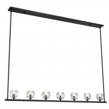 Crystorama ARA-10267-MK - Aragon 56'' LED Matte Black Linear Chandelier