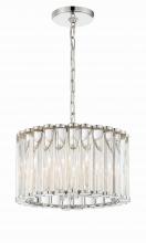 Crystorama ELL-B3004-PN - Libby Langdon Elliot 15.25'' Polished Nickel Chandelier
