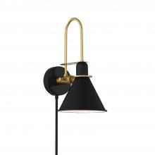 Crystorama MED-B5501-MK - Medford 7'' Matte Black Task Sconce