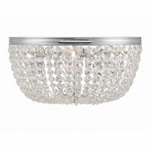 Crystorama NOL-320-CH-CL-MWP - Nola 20'' Polished Chrome Flush Mount