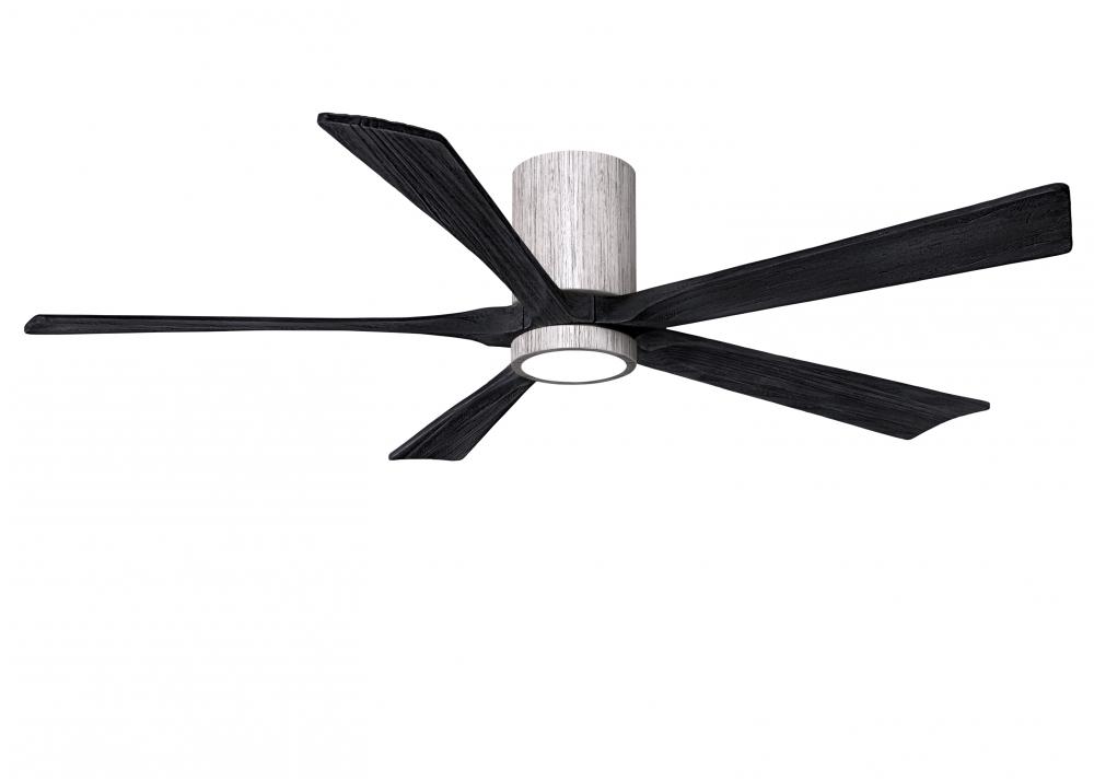 Irene-5HLK - 60" Five Blade Flush Mount Paddle Fan - 5CCT Integrated LED - Barn Wood Tone Finish