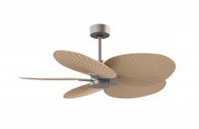 Matthews Fan Company AKTP-BN-LM - Alessandra Tropical - Brushed Nickel - Light Maple Blades - 10" Downrod